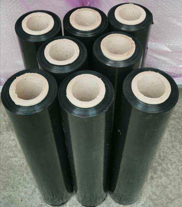 17 Mikron 50 CM x 200 Mt Siyah Streç Film Manuel (1 Koli 6 Adet) - Görsel 2
